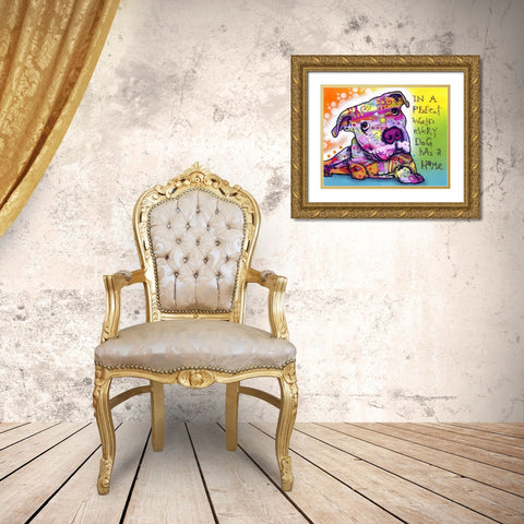 Firu 2 Gold Ornate Wood Framed Art Print with Double Matting by Dean Russo Collection