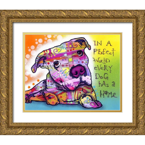 Firu 2 Gold Ornate Wood Framed Art Print with Double Matting by Dean Russo Collection