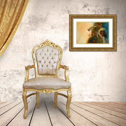 A Gathering Of Nations Gold Ornate Wood Framed Art Print with Double Matting by Lund, Denton