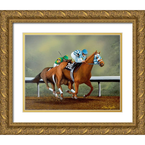 Let Him Go Gold Ornate Wood Framed Art Print with Double Matting by Engler, Don