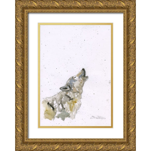 070a Gold Ornate Wood Framed Art Print with Double Matting by Steel, Emma