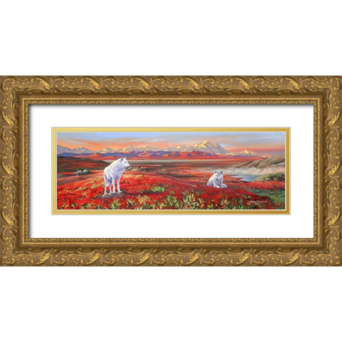 Arctic Bond Gold Ornate Wood Framed Art Print with Double Matting by Stevenson, Graeme