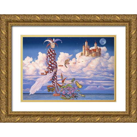 Dont Let The Bed Bugs Bite Gold Ornate Wood Framed Art Print with Double Matting by Stevenson, Graeme