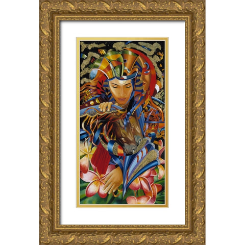 Isis Rising Gold Ornate Wood Framed Art Print with Double Matting by Stevenson, Graeme