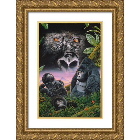 Just Like You Gold Ornate Wood Framed Art Print with Double Matting by Stevenson, Graeme