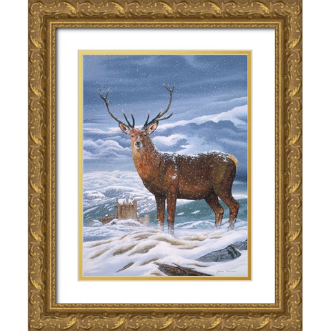 Royal Scot Gold Ornate Wood Framed Art Print with Double Matting by Stevenson, Graeme