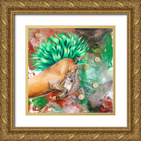 The Emerald Prince Gold Ornate Wood Framed Art Print with Double Matting by Stevenson, Graeme