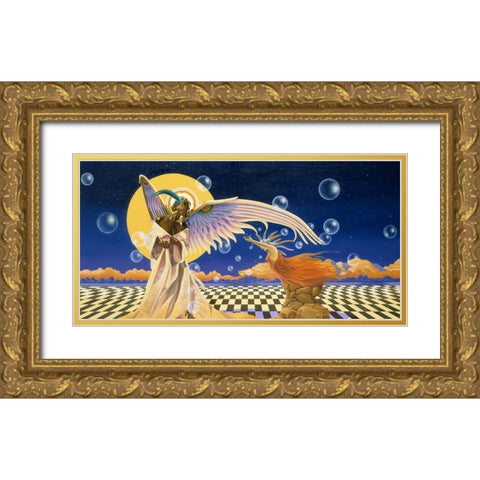 The Guff Gold Ornate Wood Framed Art Print with Double Matting by Stevenson, Graeme