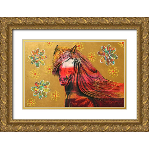 Wildfire Gold Ornate Wood Framed Art Print with Double Matting by Stevenson, Graeme