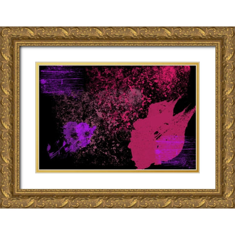 Alive Universe Gold Ornate Wood Framed Art Print with Double Matting by Jenny Rainbow Fine Art