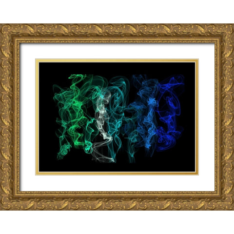 Ethereal Dance 3 Gold Ornate Wood Framed Art Print with Double Matting by Jenny Rainbow Fine Art