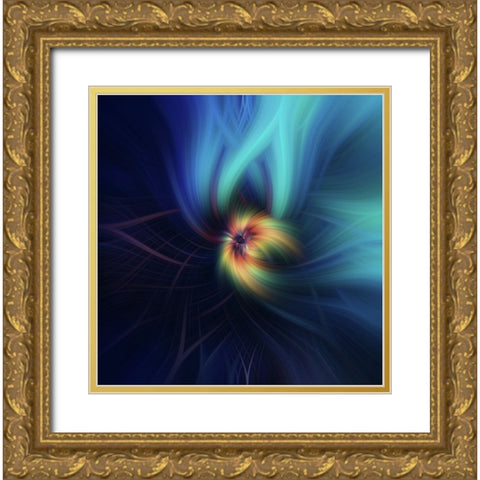 Mystery of Colors Education Gold Ornate Wood Framed Art Print with Double Matting by Jenny Rainbow Fine Art