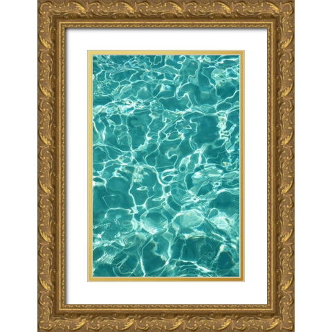 Water Meditation 1 Gold Ornate Wood Framed Art Print with Double Matting by Jenny Rainbow Fine Art