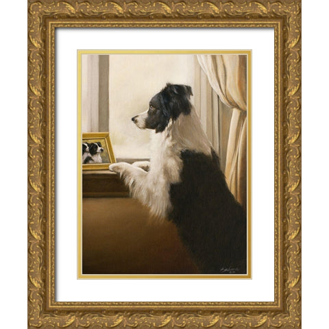 324 Gold Ornate Wood Framed Art Print with Double Matting by Silver, John