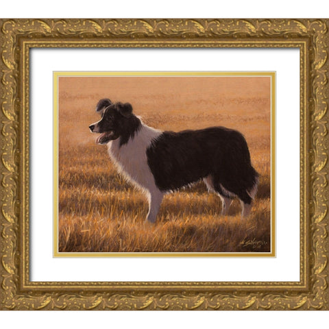 334 Gold Ornate Wood Framed Art Print with Double Matting by Silver, John