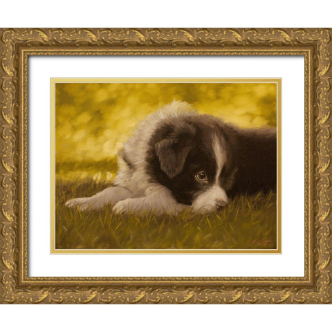 351 Gold Ornate Wood Framed Art Print with Double Matting by Silver, John