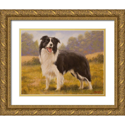 352 Gold Ornate Wood Framed Art Print with Double Matting by Silver, John