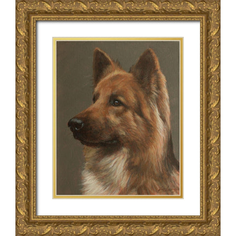 463a Gold Ornate Wood Framed Art Print with Double Matting by Silver, John