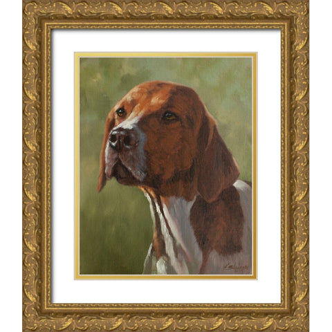 467a Gold Ornate Wood Framed Art Print with Double Matting by Silver, John