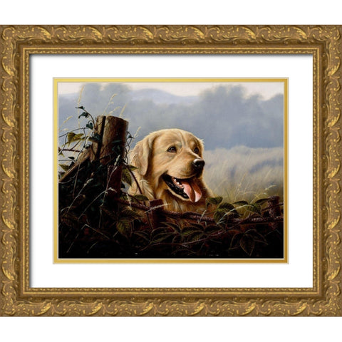 Js15-C Gold Ornate Wood Framed Art Print with Double Matting by Silver, John