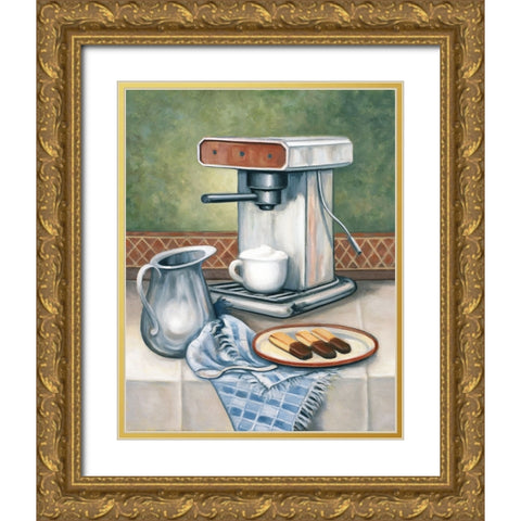 Za 1 Gold Ornate Wood Framed Art Print with Double Matting by Zaccheo, John
