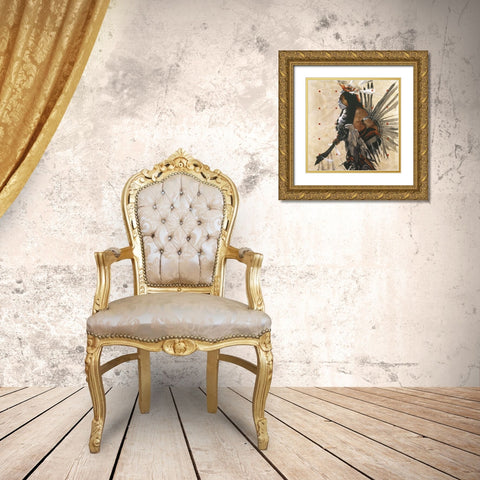 Ben Yahola I I I Gold Ornate Wood Framed Art Print with Double Matting by Knauf, J.E.