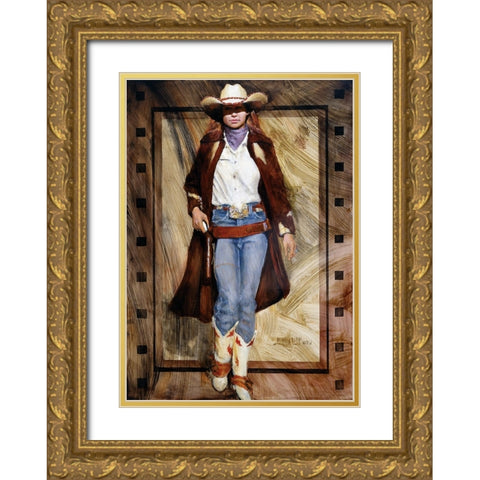 Buckled Up Gold Ornate Wood Framed Art Print with Double Matting by Knauf, J.E.