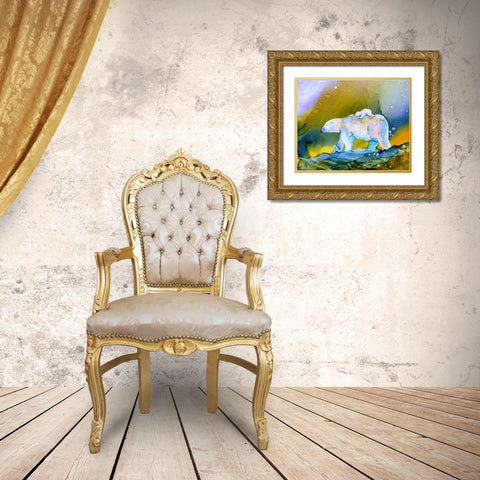 Its a Long Walk Gold Ornate Wood Framed Art Print with Double Matting by Art by Leslie Franklin