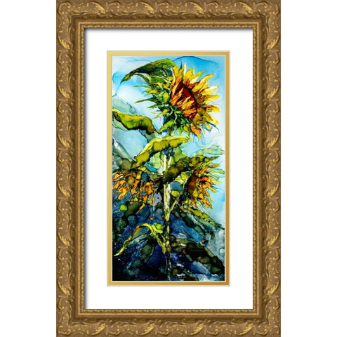 Rise To The Occasion Gold Ornate Wood Framed Art Print with Double Matting by Art by Leslie Franklin