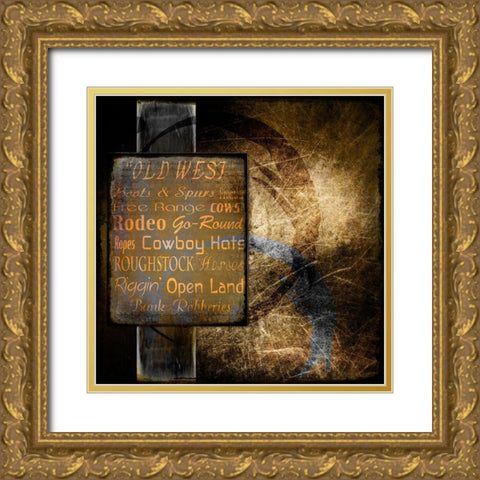 Old West Gold Ornate Wood Framed Art Print with Double Matting by LightBoxJournal