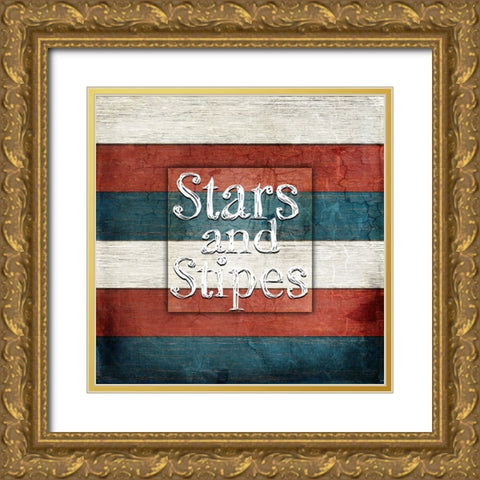 American Freedom Collection 7 Gold Ornate Wood Framed Art Print with Double Matting by LightBoxJournal