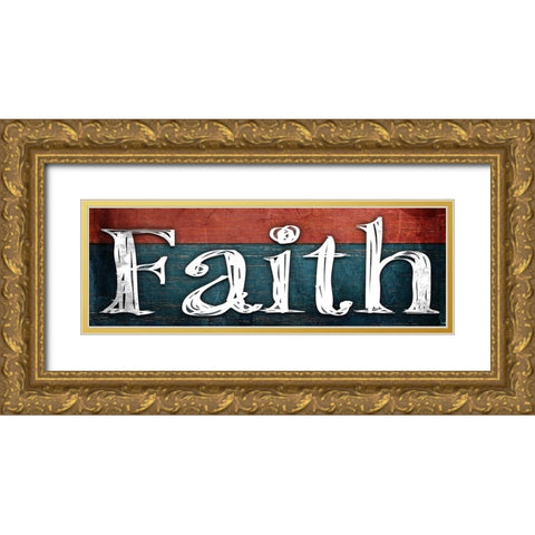 American Freedom Collection V8 Gold Ornate Wood Framed Art Print with Double Matting by LightBoxJournal