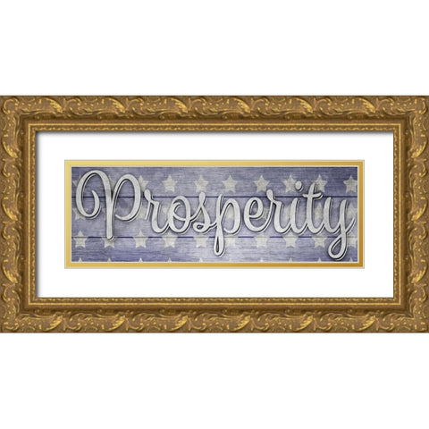 American Workshop Series 3 V6 Signs 15 Gold Ornate Wood Framed Art Print with Double Matting by LightBoxJournal