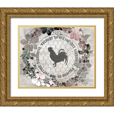 DownOnTheFarm V12 Gold Ornate Wood Framed Art Print with Double Matting by LightBoxJournal