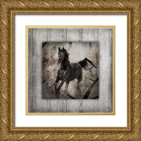 GypsyHorse Collection V1 6 Gold Ornate Wood Framed Art Print with Double Matting by LightBoxJournal