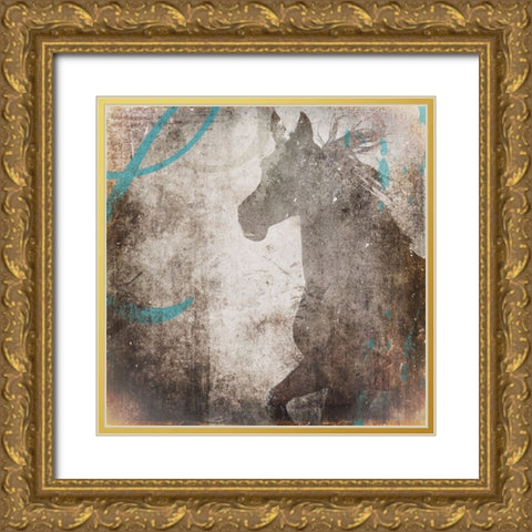 GypsyHorse Collection V2 1 Gold Ornate Wood Framed Art Print with Double Matting by LightBoxJournal