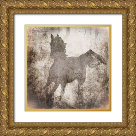 GypsyHorse Collection V2 6 Gold Ornate Wood Framed Art Print with Double Matting by LightBoxJournal