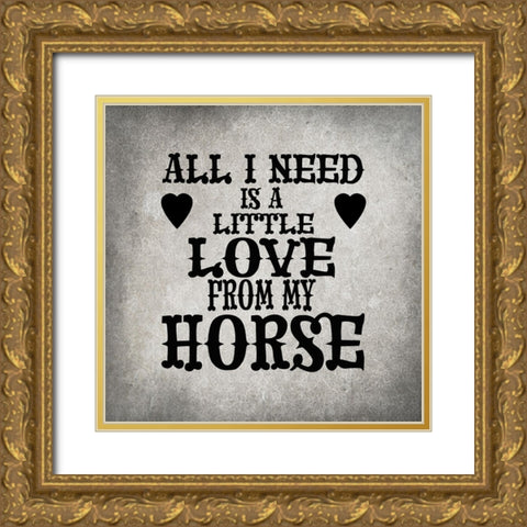 GypsyHorse CollectionSurfacePattern V4 1 Gold Ornate Wood Framed Art Print with Double Matting by LightBoxJournal