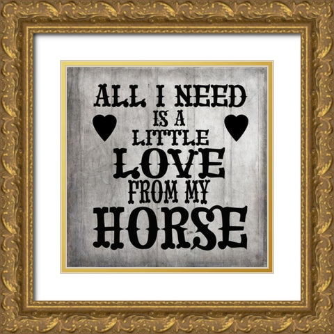 GypsyHorse CollectionSurfacePattern V4 2 Gold Ornate Wood Framed Art Print with Double Matting by LightBoxJournal