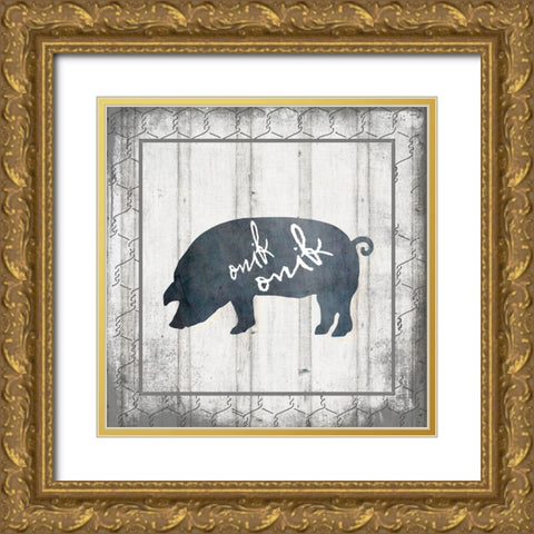 MyFarmMyWay V5 2 Gold Ornate Wood Framed Art Print with Double Matting by LightBoxJournal