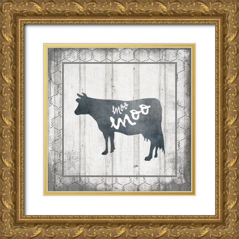 MyFarmMyWay V5 4 Gold Ornate Wood Framed Art Print with Double Matting by LightBoxJournal