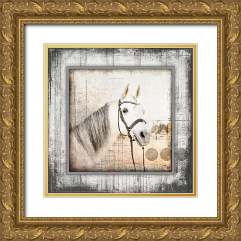 MyFarmMyWay V6 3 Gold Ornate Wood Framed Art Print with Double Matting by LightBoxJournal