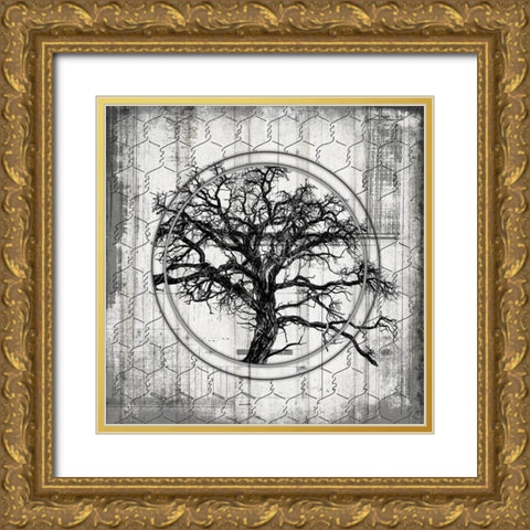 MyFarmMyWay V8 V1 Gold Ornate Wood Framed Art Print with Double Matting by LightBoxJournal