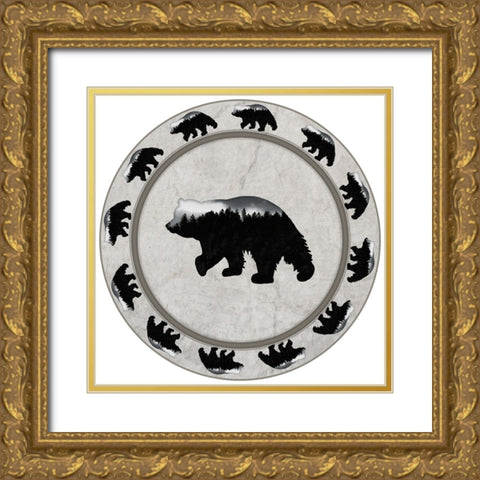 Rustic Lodge Collection V2 5 Gold Ornate Wood Framed Art Print with Double Matting by LightBoxJournal