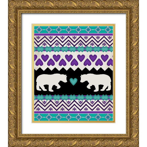 Lodge Surface Pattern_V1 10 Gold Ornate Wood Framed Art Print with Double Matting by LightBoxJournal