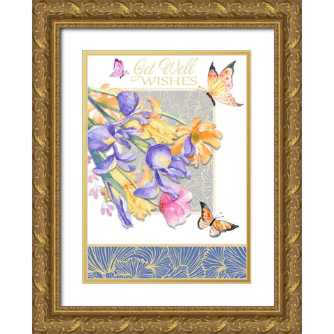 Card Design 3_C3 Gold Ornate Wood Framed Art Print with Double Matting by LightBoxJournal