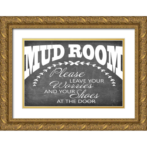 Mudroom 9 Gold Ornate Wood Framed Art Print with Double Matting by LightBoxJournal