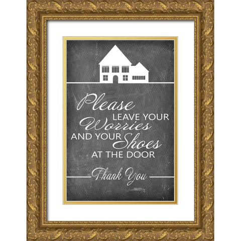 Mudroom 10 Gold Ornate Wood Framed Art Print with Double Matting by LightBoxJournal