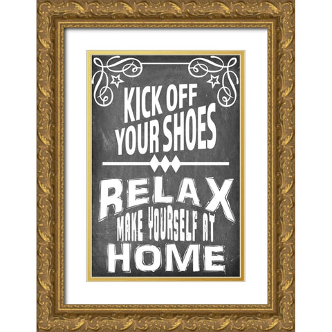 Mudroom 13 Gold Ornate Wood Framed Art Print with Double Matting by LightBoxJournal