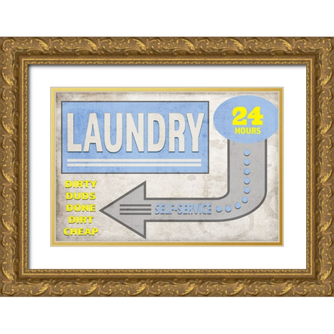 Mudroom 16 Gold Ornate Wood Framed Art Print with Double Matting by LightBoxJournal